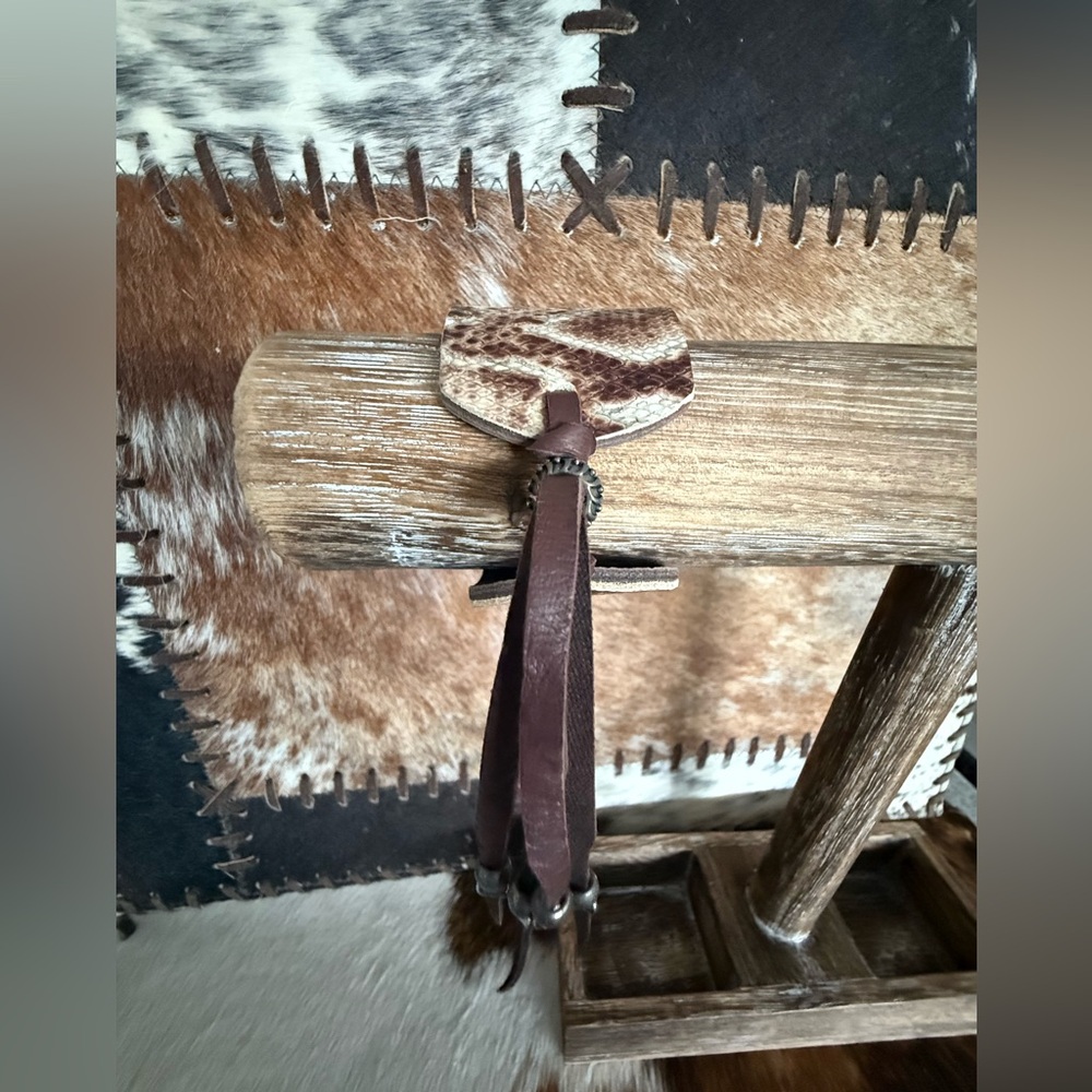 Keep It Gypsy Python Snake Brown Cowhide Pattern … - image 3